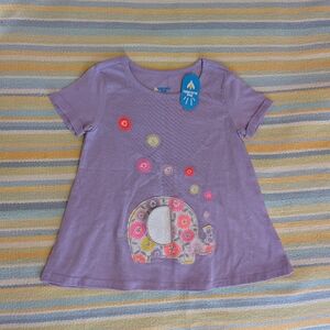🛍️ Bundle Only • New NWT Girls Lightning Bug Purple Elephant Tee 4T